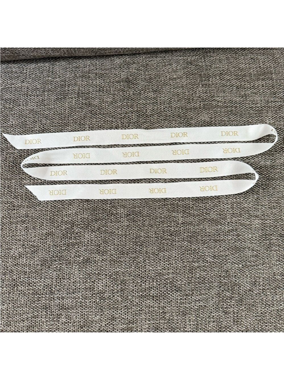 Dior Logo White Matte Authentic Ribbon 53 Inch New - Picture 5 of 9